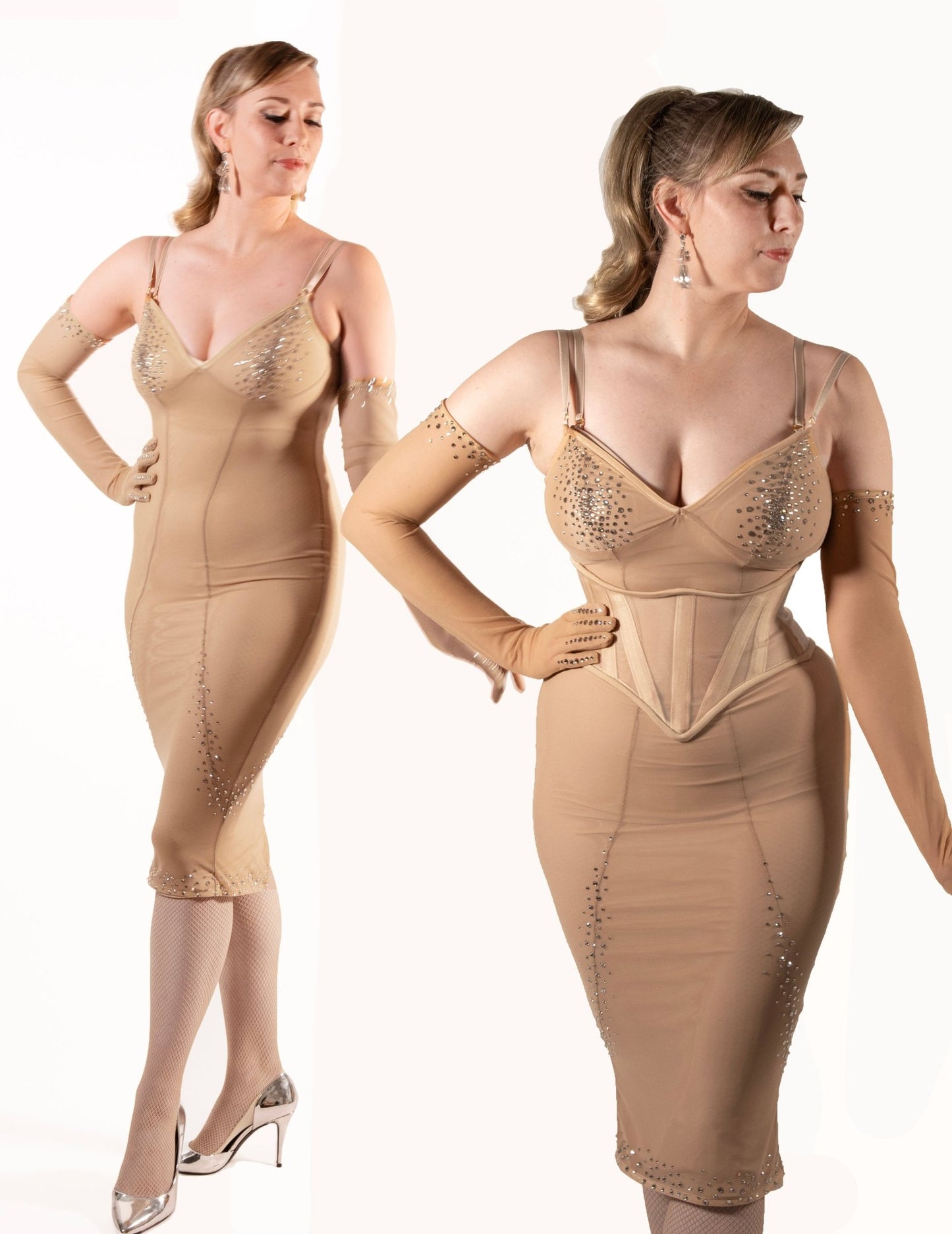 Low Slung Mesh Cincher Corset - Garo Sparo