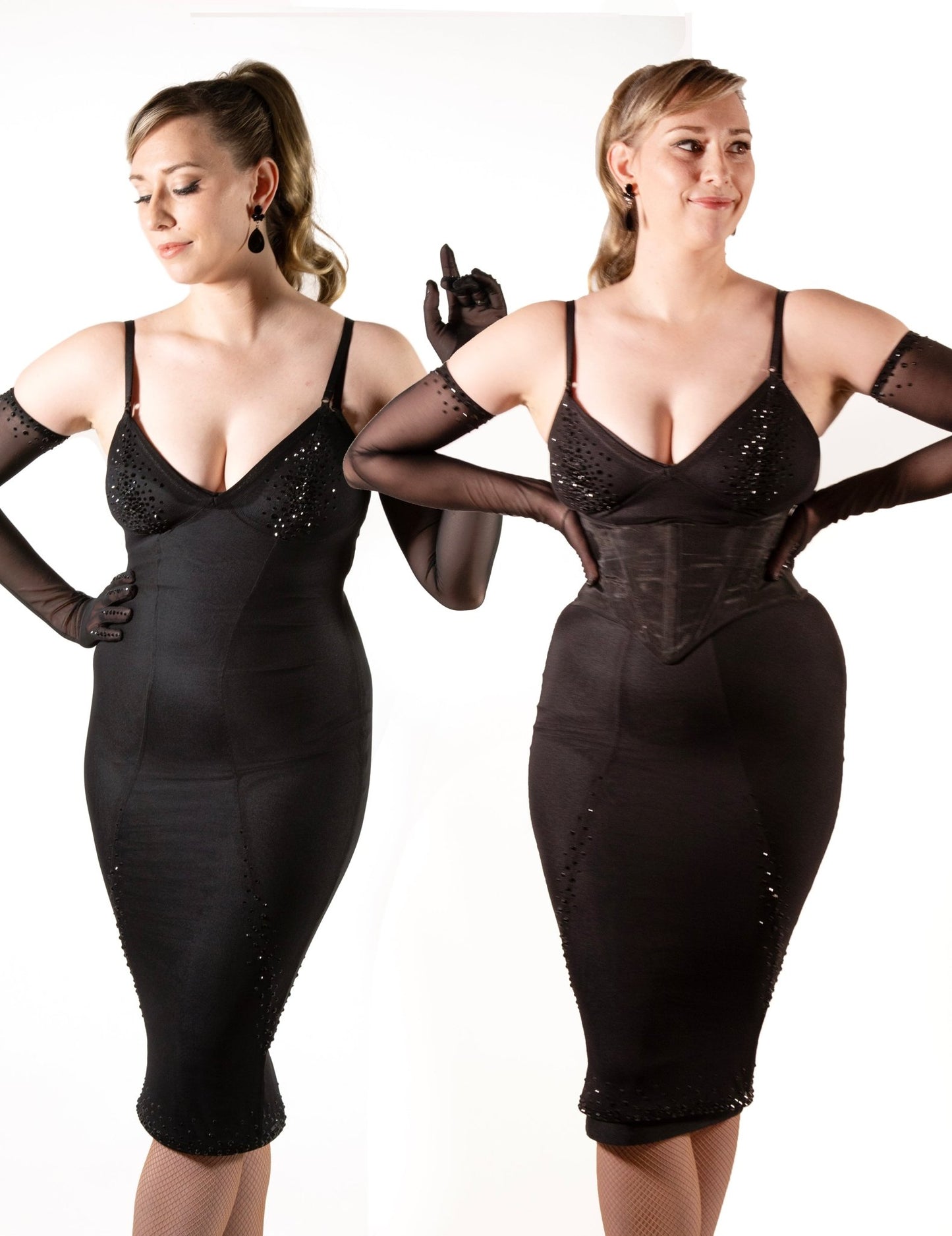 Low Slung Mesh Cincher Corset - Garo Sparo