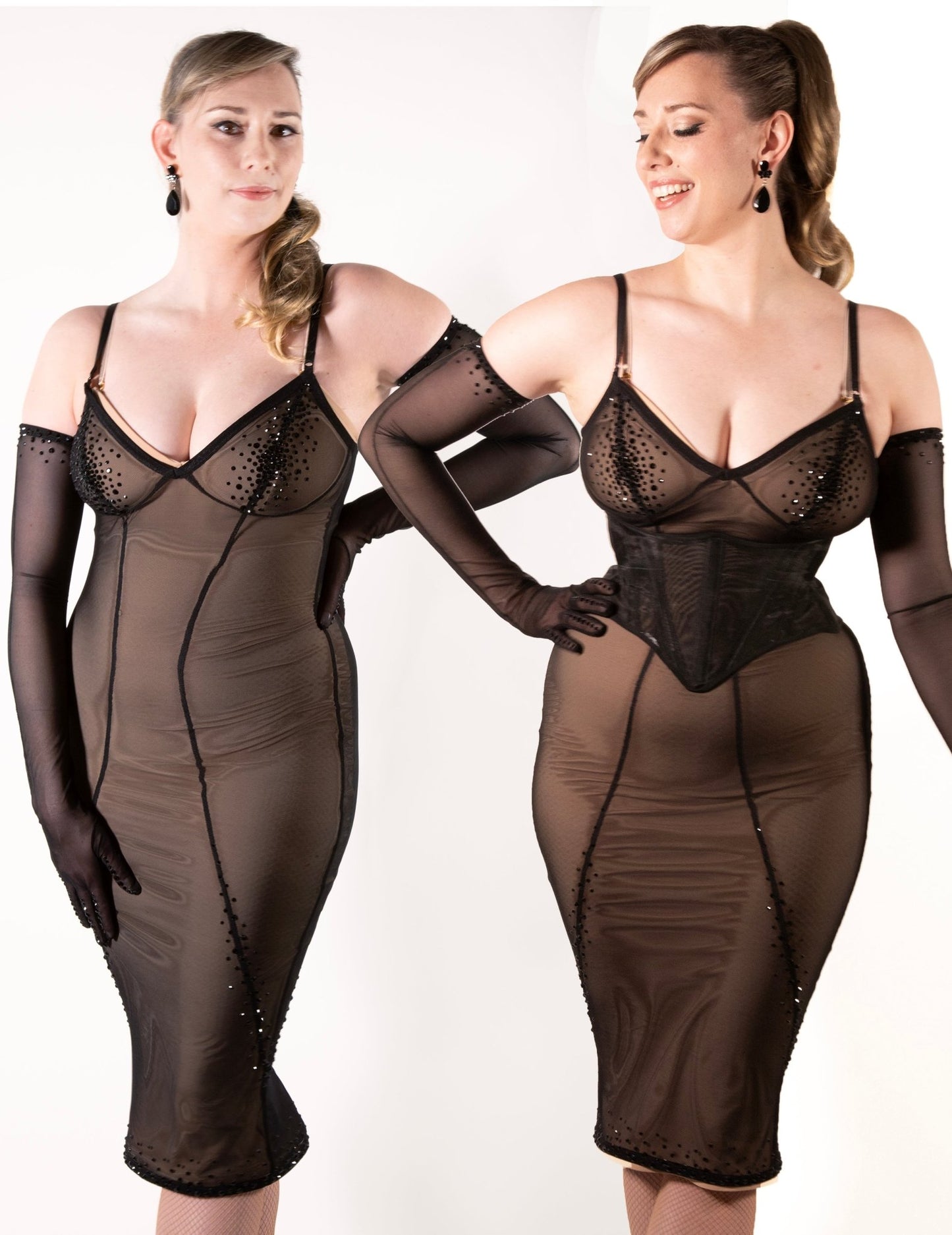 Low Slung Mesh Cincher Corset - Garo Sparo