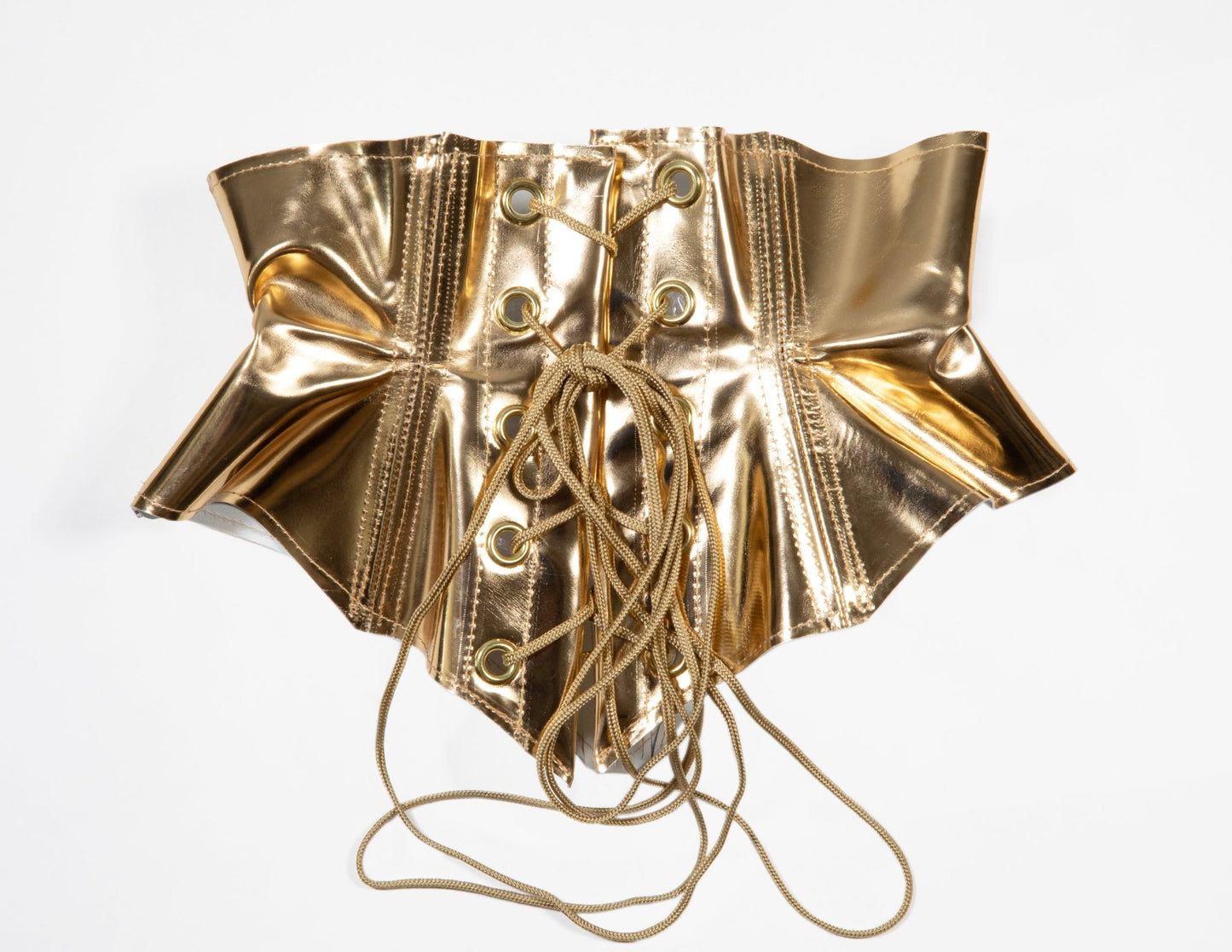 Raw Leather Low Slung Cincher Corset Belt - Garo Sparo