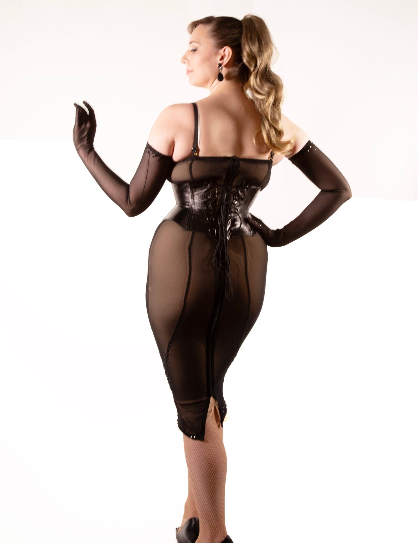 Raw Leather Low Slung Cincher Corset Belt - Garo Sparo