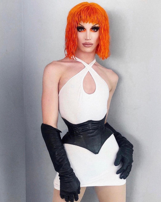 Raw Leather Low Slung Cincher Corset Belt - Garo Sparo