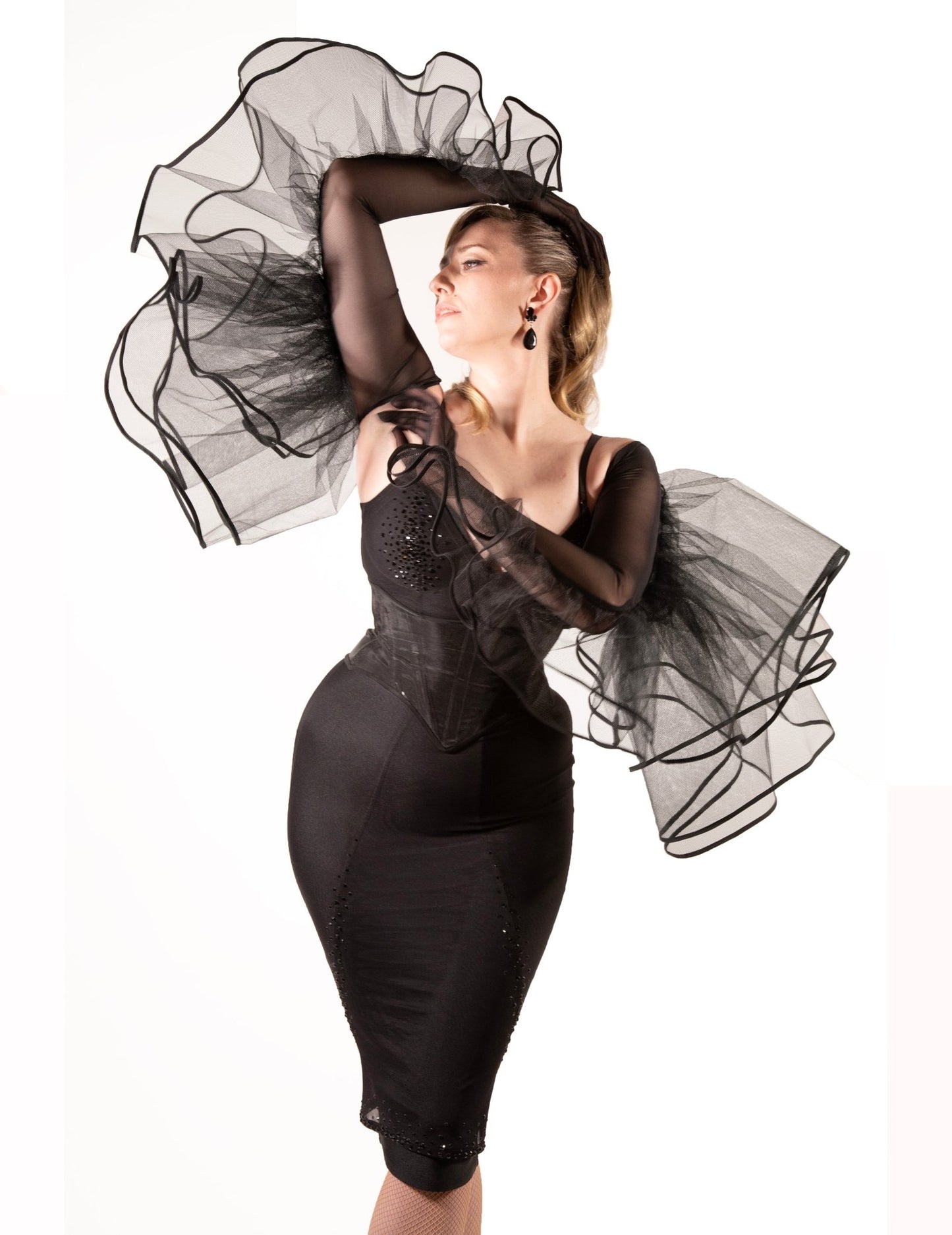Ruffle Opera Gloves - Garo Sparo