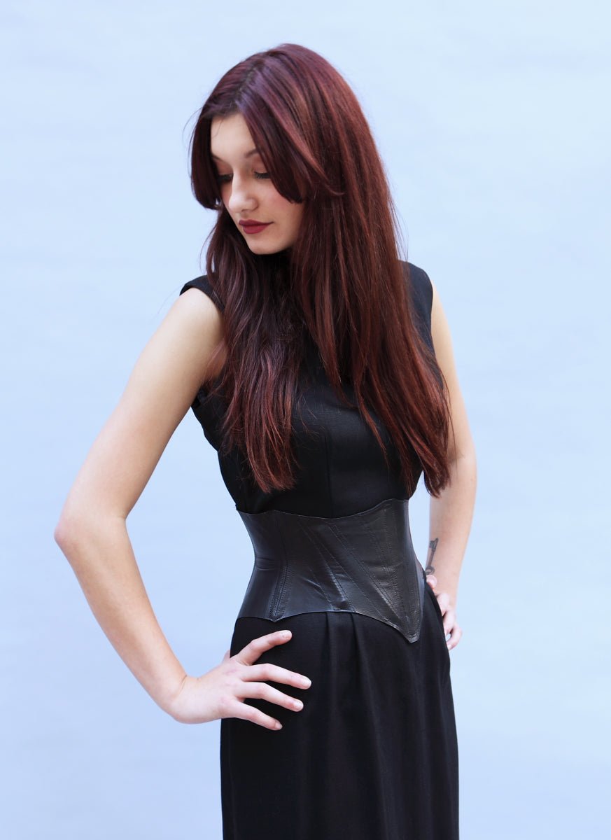 Raw Leather Low Slung Cincher Belt - Garo Sparo