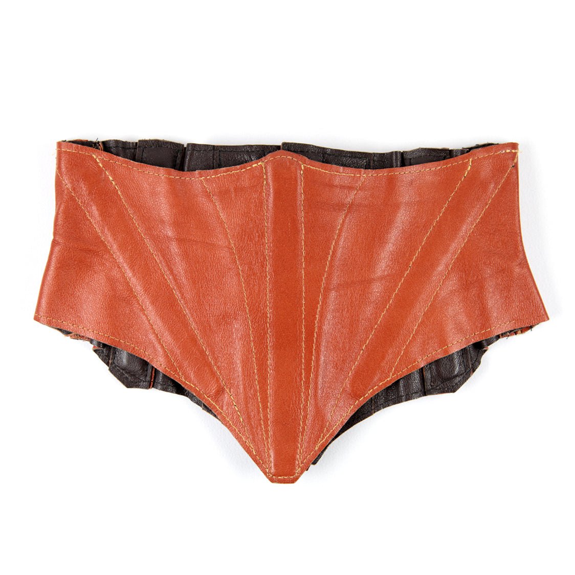 Reversible Raw Leather Cincher Belt - Garo Sparo